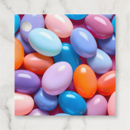 Farbenfrohe Jelly Bean Art Gift Tags Geschenkanhänger