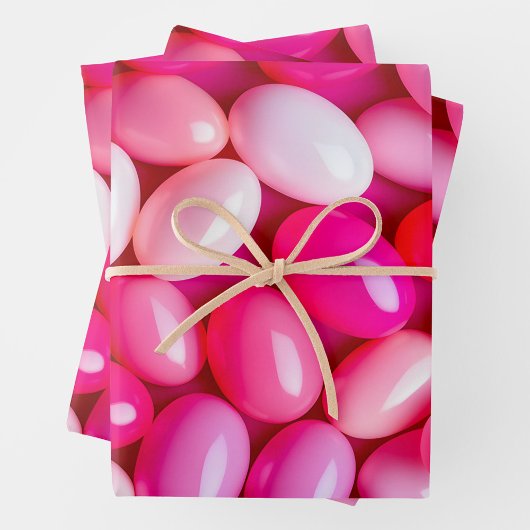 Farbenfrohe Jelly Bean Art Wrapping Paper Sheets Geschenkpapier Set