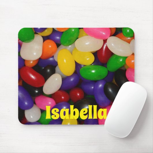 Farbenfrohe Jelly Bean Design mit Individuelle Nam Mousepad (Mit Mouse)