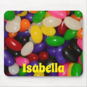 Farbenfrohe Jelly Bean Design mit Individuelle Nam Mousepad (Vorne)