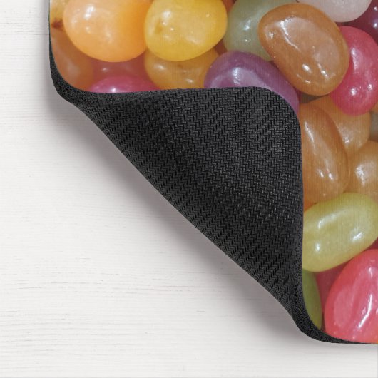 Farbenfrohe Jelly Beans Mousepad (Ecke)