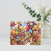 Farbenfrohe Jelly Beans Postkarte (Stehend Vorderseite)
