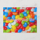 Farbenfrohe Jelly Beans Postkarte (Vorderseite)