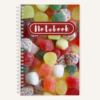 Farbenfrohe Jelly Candies Fun Notizblock