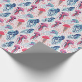 Farbenfrohe Jelly-Fische Geschenkpapier (Ecke)