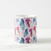 Farbenfrohe Jelly-Fische Kaffeetasse (Mittel)