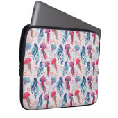 Farbenfrohe Jelly-Fische Laptopschutzhülle (Vorne Rechts)