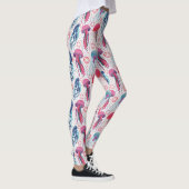 Farbenfrohe Jelly-Fische Leggings (Rechts)