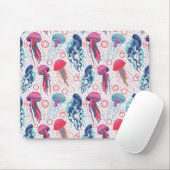 Farbenfrohe Jelly-Fische Mousepad (Mit Mouse)