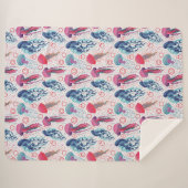 Farbenfrohe Jelly-Fische Sherpadecke (Vorderseite (Horizontal))