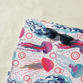 Farbenfrohe Jelly-Fische Strandtuch (Beispiel)