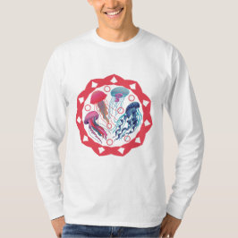 Farbenfrohe Jelly-Fische T-Shirt