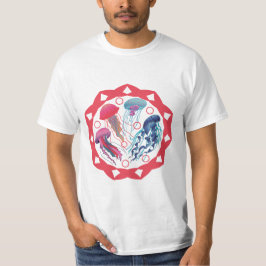 Farbenfrohe Jelly-Fische T-Shirt