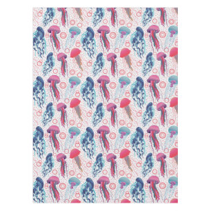 Farbenfrohe Jelly-Fische Tischdecke