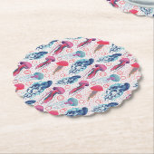 Farbenfrohe Jelly-Fische Untersetzer (angewinkelt)