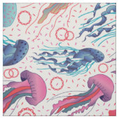 Farbenfrohe Jellyfish Stoff (Muster)