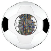 Farbenfrohe Jerusalem-Keramik Fußball (Gedreht)