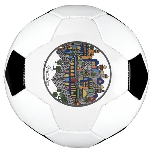 Farbenfrohe Jerusalem-Keramik Fußball (Gedreht)