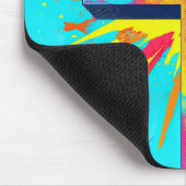 Farbenfrohe Jesus kreuzen Jesus Illustration Custo Mousepad (Ecke)