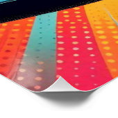 Farbenfrohe Jesus LKWer Mütze! Poster (Ecke)