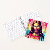 Farbenfrohe Jesus Notizbuch! Notizblock (Innenseite)