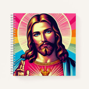 Farbenfrohe Jesus Notizbuch! Notizblock