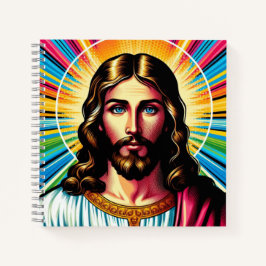 Farbenfrohe Jesus Notizbuch! Notizblock