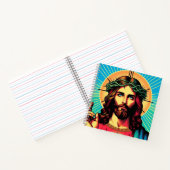 Farbenfrohe Jesus Notizbuch! Notizblock (Innenseite)