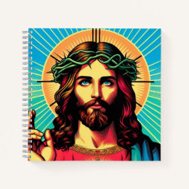 Farbenfrohe Jesus Notizbuch! Notizblock