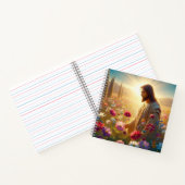 Farbenfrohe Jesus Notizbuch! Notizblock (Innenseite)