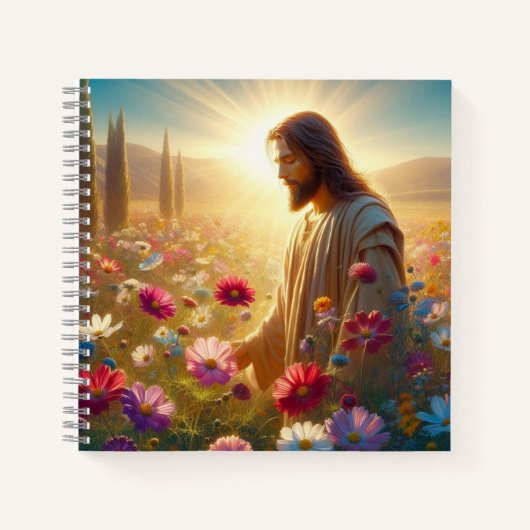 Farbenfrohe Jesus Notizbuch! Notizblock (Vorderseite)