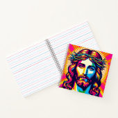 Farbenfrohe Jesus Notizbuch! Notizblock (Innenseite)