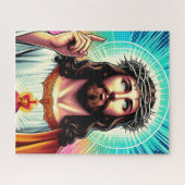 Farbenfrohe Jesus-Rätsel! Puzzle (Horizontal)