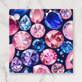 Farbenfrohe Jewel Art Gift Tags Geschenkanhänger