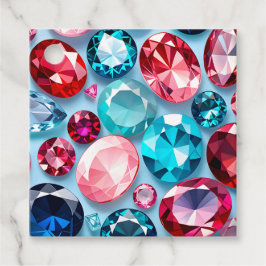 Farbenfrohe Jewel Art Gift Tags Geschenkanhänger