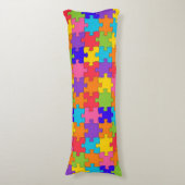Farbenfrohe Jigsaw Puzzle Seitenschläferkissen (Vorderseite Vertikal)