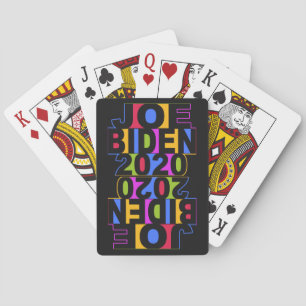 Farbenfrohe JOE BIDEN 2020 Spielkarten