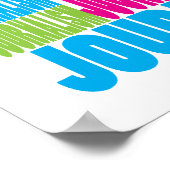 Farbenfrohe Journalisten Poster (Ecke)