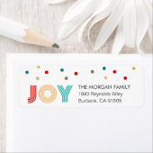 Farbenfrohe JOY Modern Confetti Dots Holiday (Insitu)