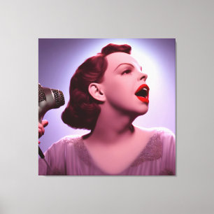 Farbenfrohe Judy Garland Canvas Print Leinwanddruck