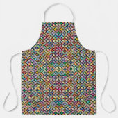 Farbenfrohe Jugendstil-Flora Schürze (Vorderseite)