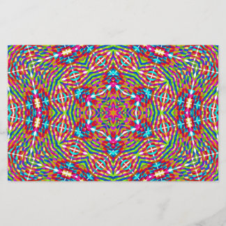 Farbenfrohe Jumble Mandala Briefpapier