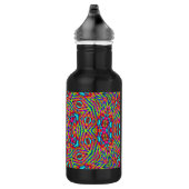 Farbenfrohe Jumble Mandala Edelstahlflasche (Rechts)