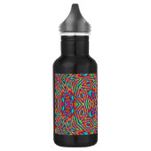 Farbenfrohe Jumble Mandala Edelstahlflasche (Links)