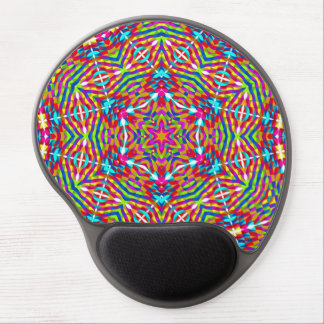 Farbenfrohe Jumble Mandala Gel Mousepad