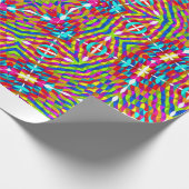 Farbenfrohe Jumble Mandala Geschenkpapier (Ecke)