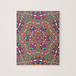 Farbenfrohe Jumble Mandala Puzzle