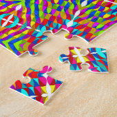 Farbenfrohe Jumble Mandala Puzzle (Seite)