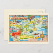 Farbenfrohe Jungfrauen Karte Postkarte (Vorne/Hinten)