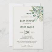 Farbenfrohe Jungle Adventure Baby Dusche Einladung (Vorderseite)